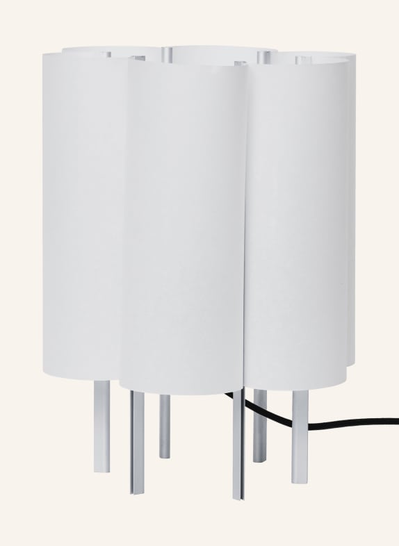 Ferm LIVING Tischleuchte BOE SILBER / WEISS