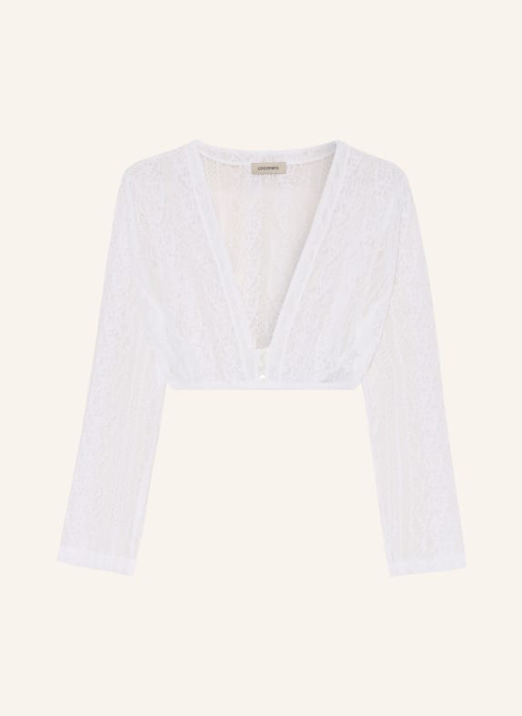 CocoVero Dirndl blůza LENE z krajky BÍLÁ