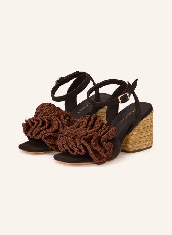 PALOMA BARCELÓ TERESSA sandals DARK BROWN / BROWN