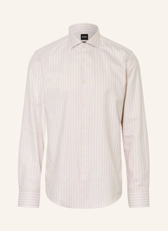 BOSS Koszula JOE Regular Fit BEŻOWY / BIAŁY