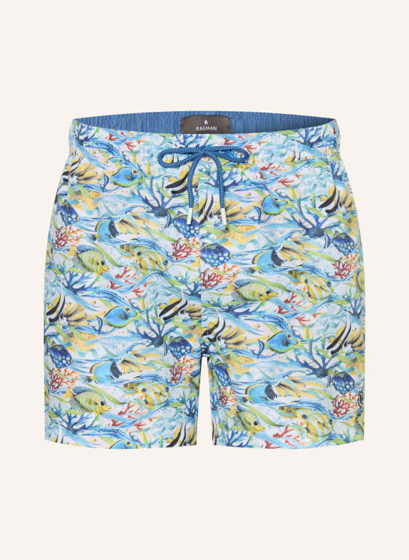 RAGMAN plavky MODRÁ / ŽLUTÁ / SVĚTLE ZELENÁ