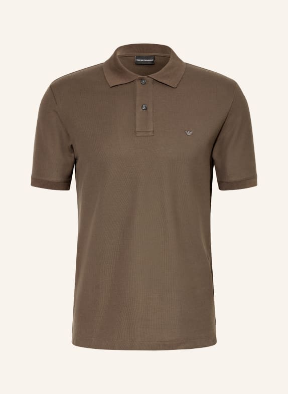 EMPORIO ARMANI Piqué-Poloshirt BRAUN