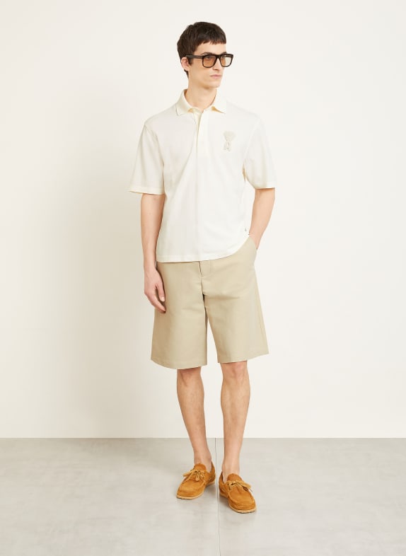 AMI PARIS Piqué poloshirt CRÈME