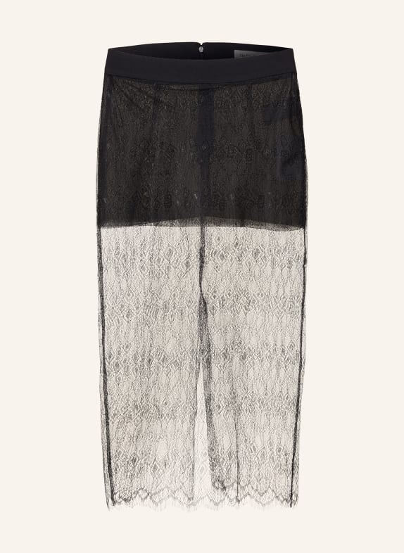The Frankie Shop Krajková sukně ALROSE s třpytivou nití ČERNÁ