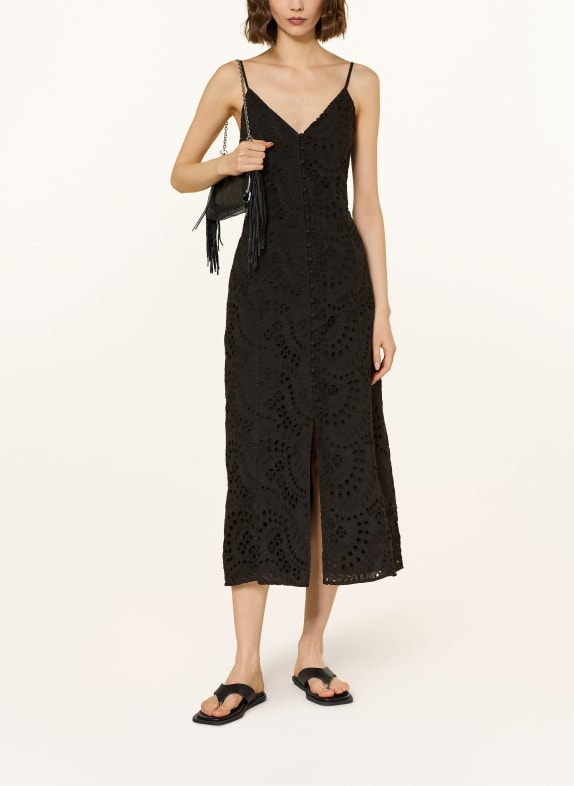 MRS & HUGS Kleid aus Lochspitze SCHWARZ