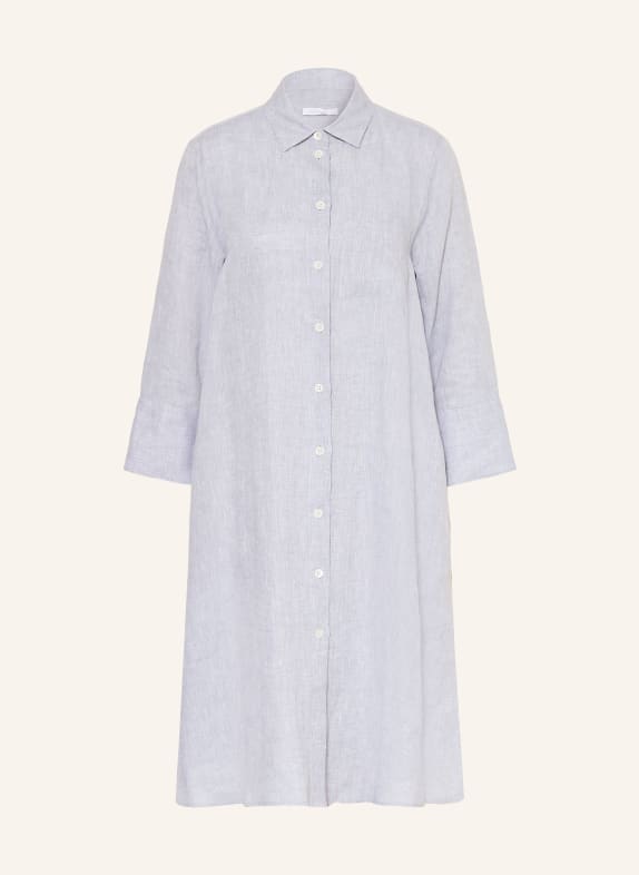 ROBERT FRIEDMAN Hemdblusenkleid aus Leinen HELLGRAU