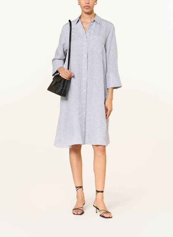 ROBERT FRIEDMAN Linen shirt dress LIGHT GRAY