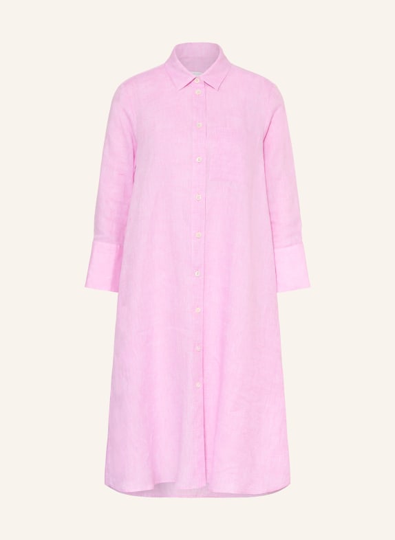 ROBERT FRIEDMAN Hemdblusenkleid aus Leinen ROSA