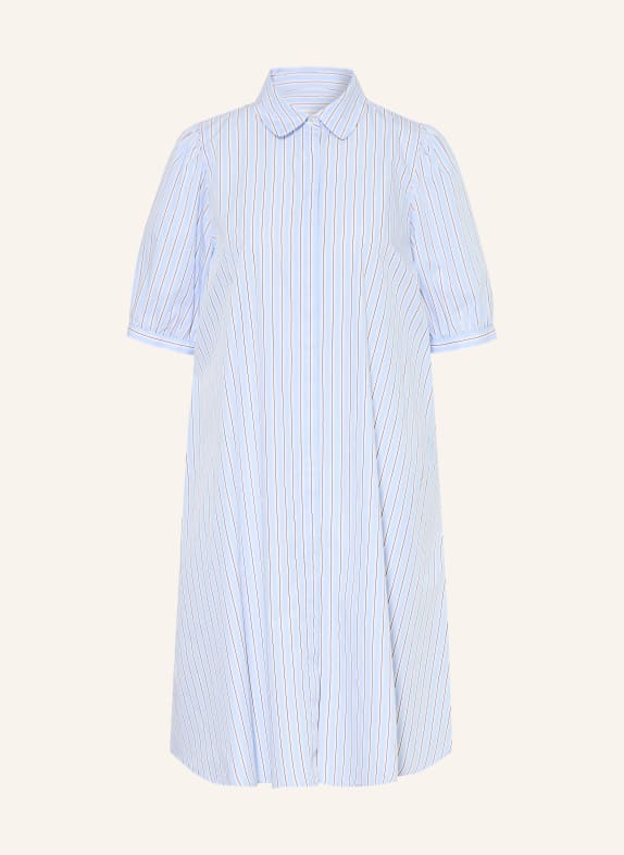 ROBERT FRIEDMAN Hemdblusenkleid HELLBLAU / WEISS / SCHWARZ