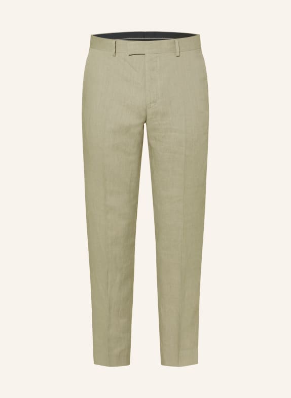 TIGER OF SWEDEN TENUTA Slim Fit linen suit pants 03D Mole