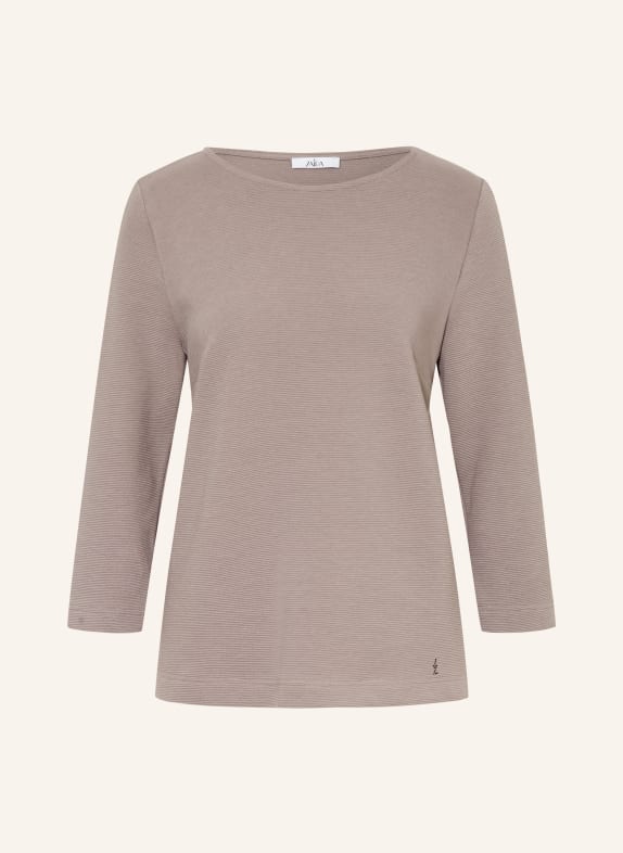 ZAÍDA Tričko s 3/4 rukávem ČERNOŠEDÁ