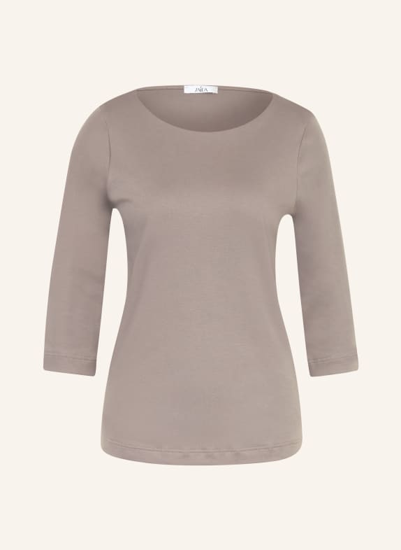 ZAÍDA Tričko s 3/4 rukávem ČERNOŠEDÁ