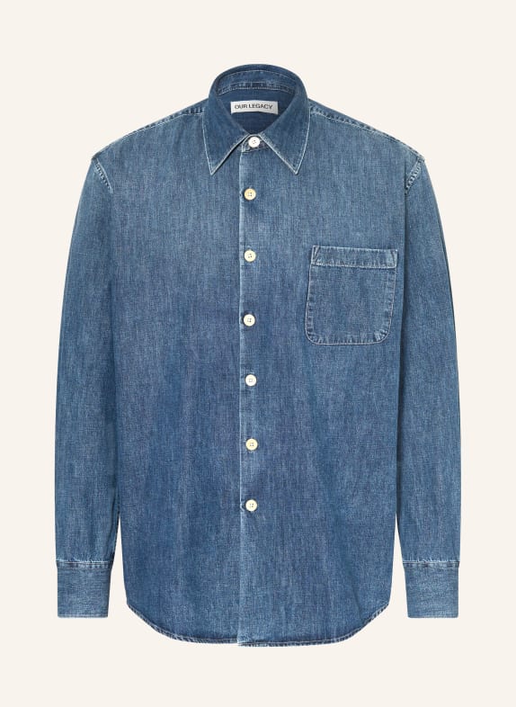 OUR LEGACY Jeanshemd ABOVE Comfort Fit DUNKELBLAU