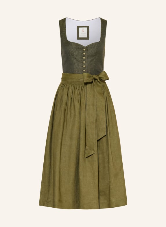 Johann & Johanna dirndl OLIVOVÁ / TMAVĚ ZELENÁ