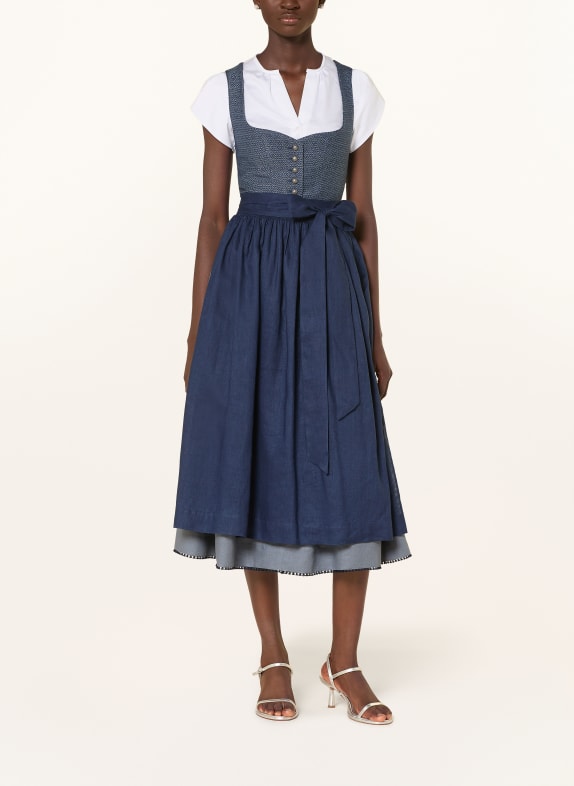 Johann & Johanna Dirndl DONKERBLAUW / BLAUWGRIJS