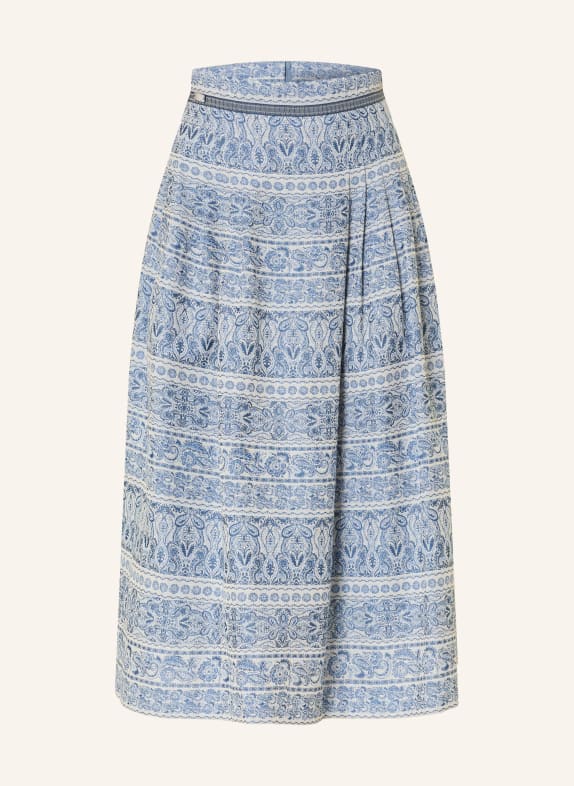 Hammerschmid Skládaná sukně LINDAU z žakáru MODRÁ