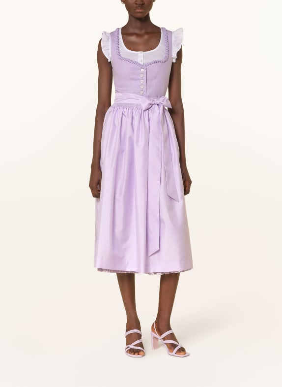 Hammerschmid ROTHSEE linen dirndl LIGHT PURPLE / CREAM