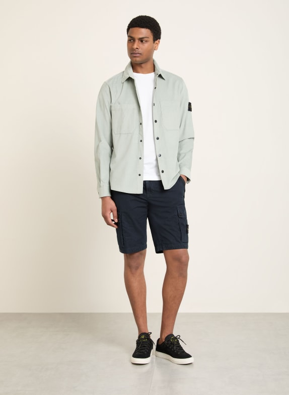 STONE ISLAND Cargoshorts DONKERBLAUW