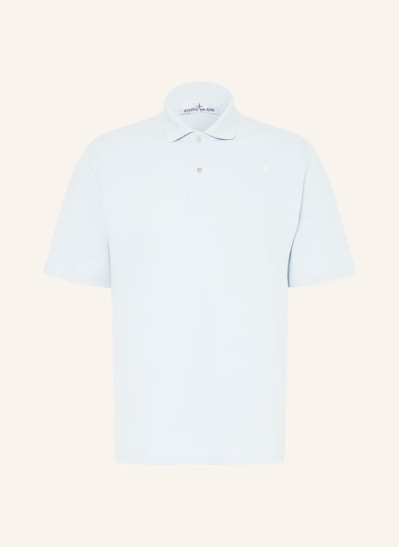 STONE ISLAND STELLINA piqué polo shirt LIGHT BLUE