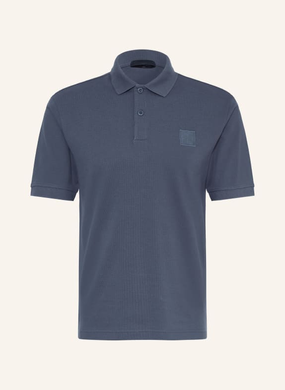 STONE ISLAND Piqué polo shirt GHOST BLUE GRAY