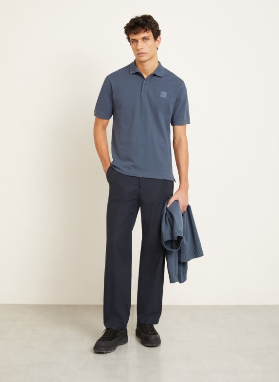 STONE ISLAND Piqué poloshirt GHOST BLAUWGRIJS