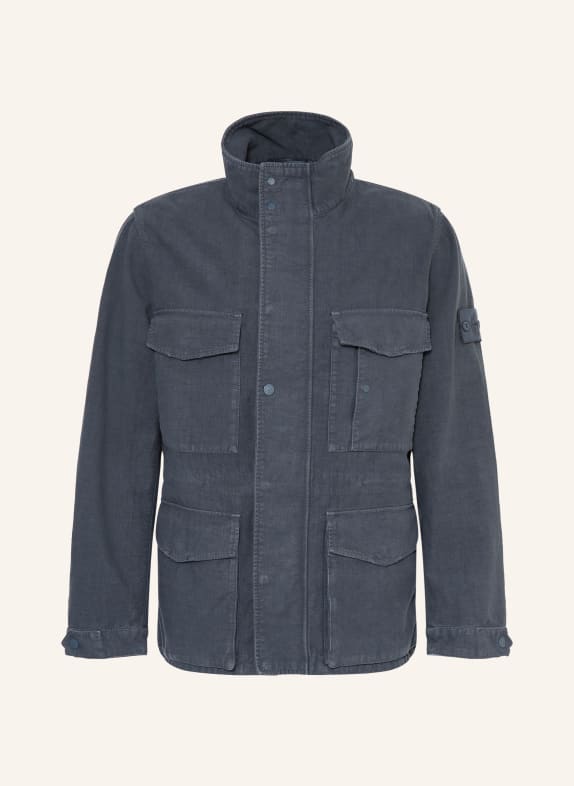 STONE ISLAND Field jacket GHOST with drawstrings DARK GRAY