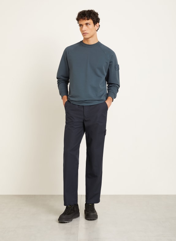 STONE ISLAND Sweat-shirt GHOST BLEU PÉTROLE