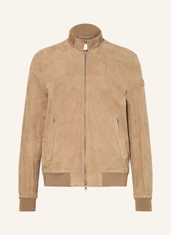 PEUTEREY Kurtka skórzana SANDS KONIAKOWY