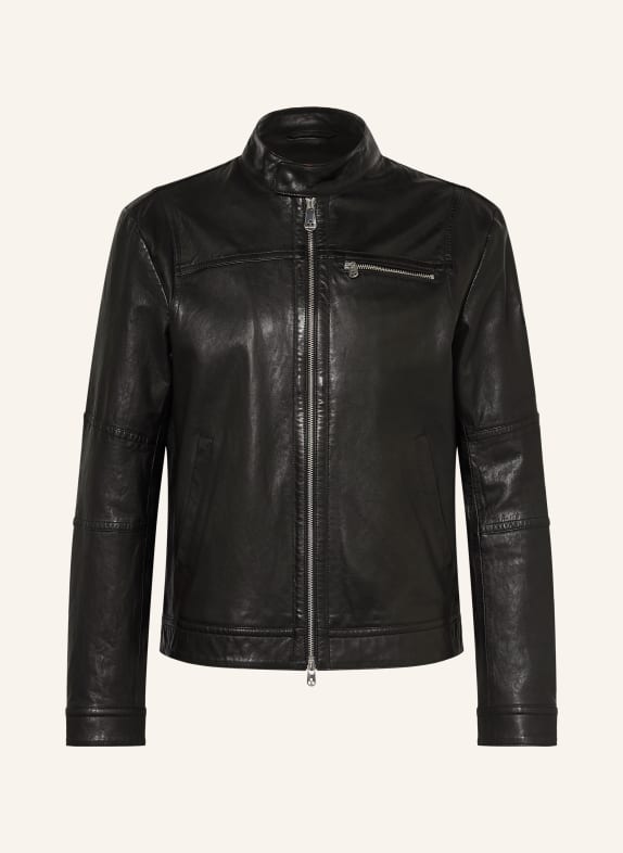 PEUTEREY Kurtka skórzana SAGUARO CZARNY