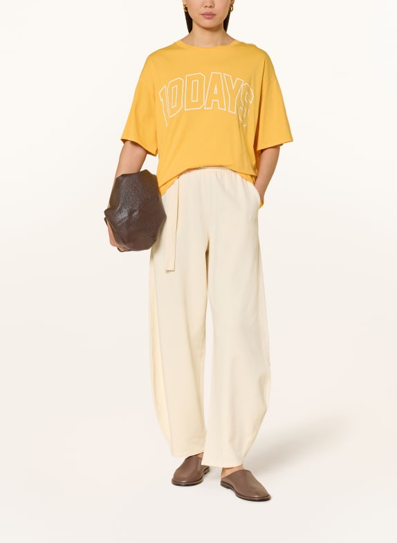 10DAYS T-shirt YELLOW / WHITE