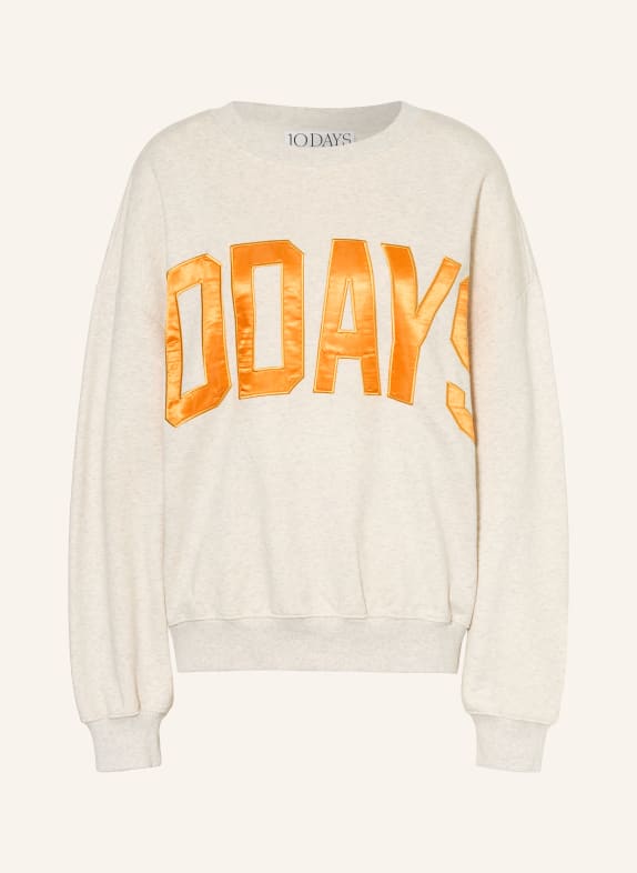 10DAYS sweat-shirt GRIS CLAIR / ORANGE FONCÉ / JAUNE FONCÉ