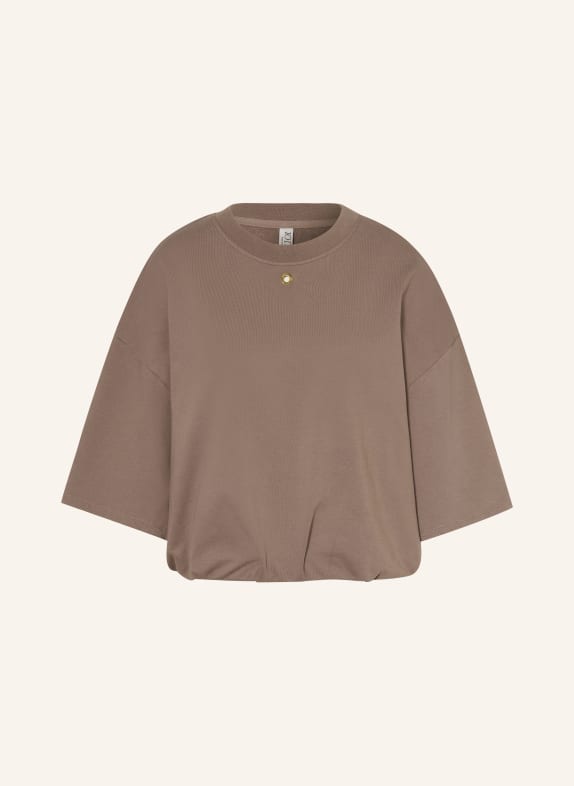 10DAYS Sweat-shirt oversize à manches 3/4 TAUPE