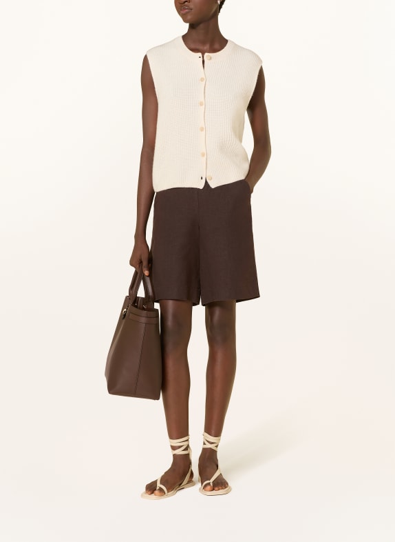 MAC Leinenshorts SANNY DUNKELBRAUN