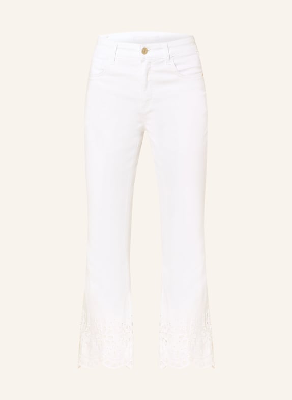 MAC Jean court avec pointe trouée D010 WHITE DENIM