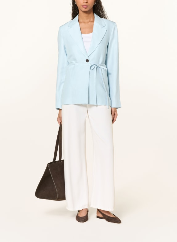MSCH COPENHAGEN Blazer MSCHGRACIELA FRANCISKA met linnen LICHTBLAUW