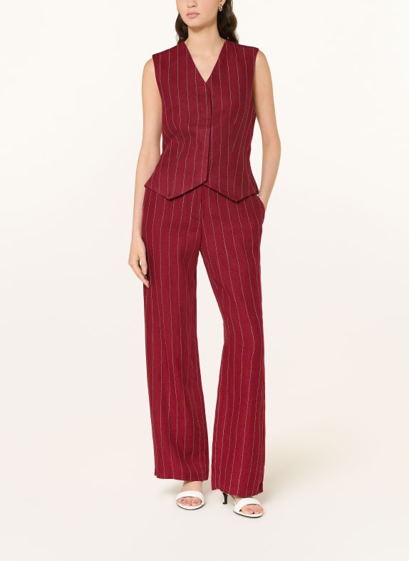 MSCH COPENHAGEN Blazer vest MSCHFRANCISKA DONKERROOD