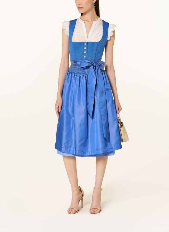 KRÜGER Dirndl ODA BLUE / LIGHT BLUE