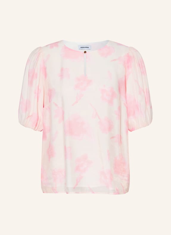MORE & MORE Blusenshirt CREME / ROSÉ / PINK