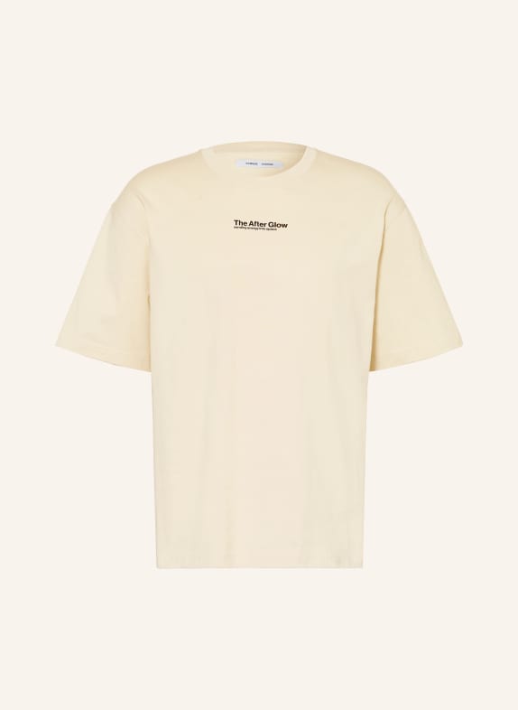 SAMSØE  SAMSØE SAUNI T-shirt BEIGE / DARK BROWN