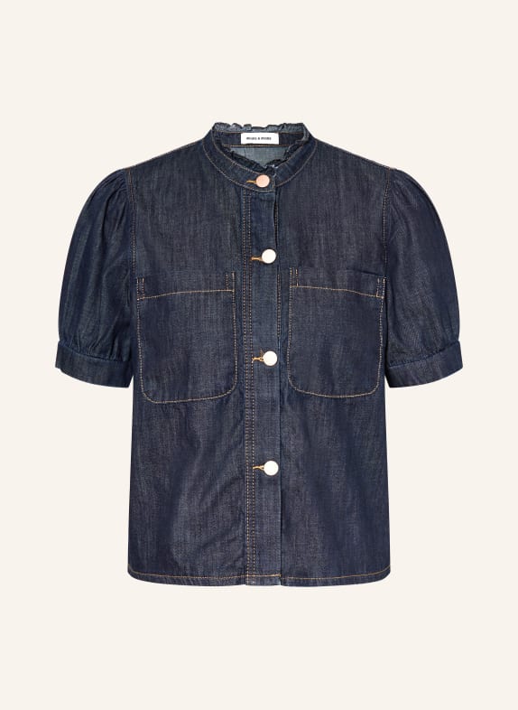 MORE & MORE denim shirt DARK BLUE