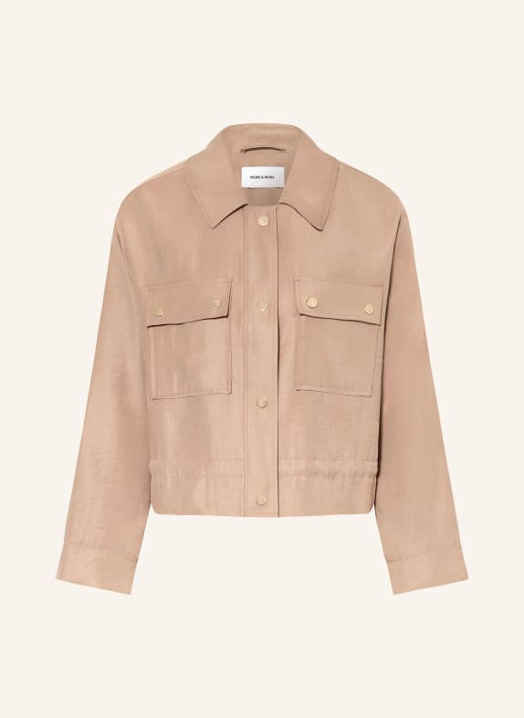 MORE & MORE kabátová bunda SVĚTLE HNĚDÁ