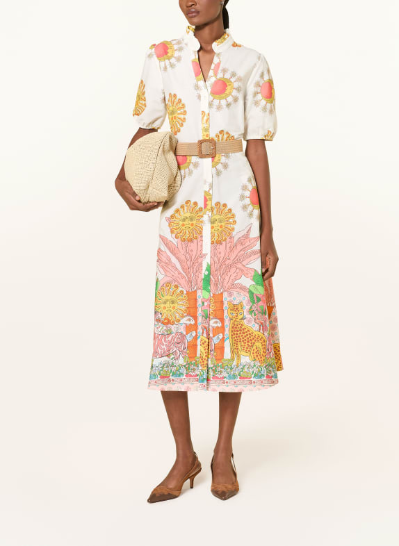 MORE & MORE Kleid HELLROT / DUNKELORANGE / DUNKELGELB