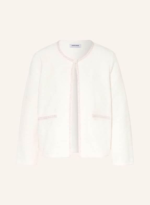 MORE & MORE Bouclé jacket with glitter yarn ECRU