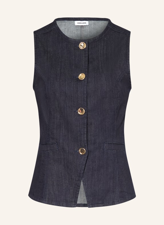 MORE & MORE kamizelka dżinsowa GRANATOWY