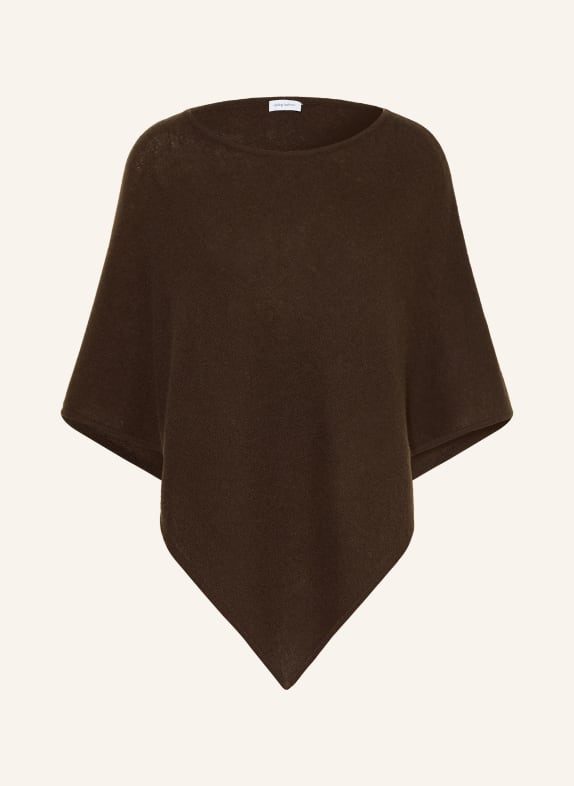 darling harbour cashmere poncho DARK BROWN