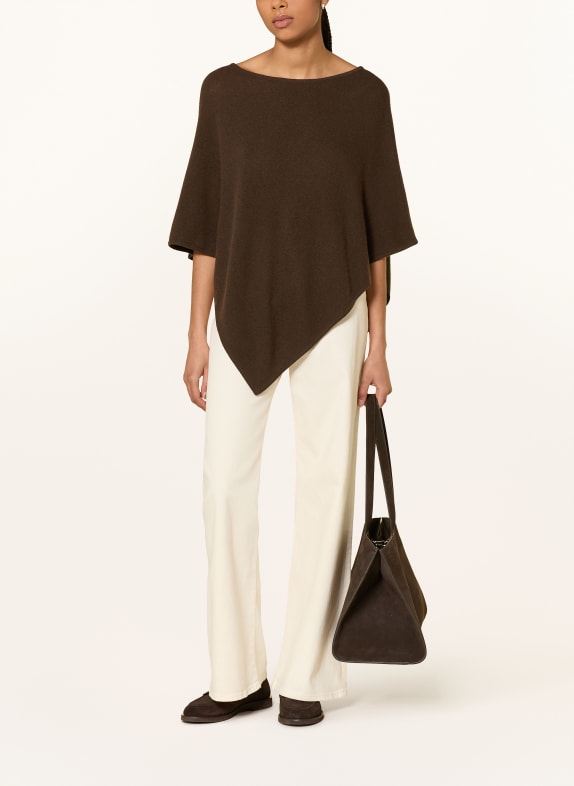 darling harbour Cashmere-Poncho DARK BROWN