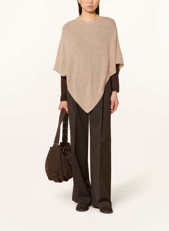 darling harbour Cashmere-Poncho GREIGE MELANGE