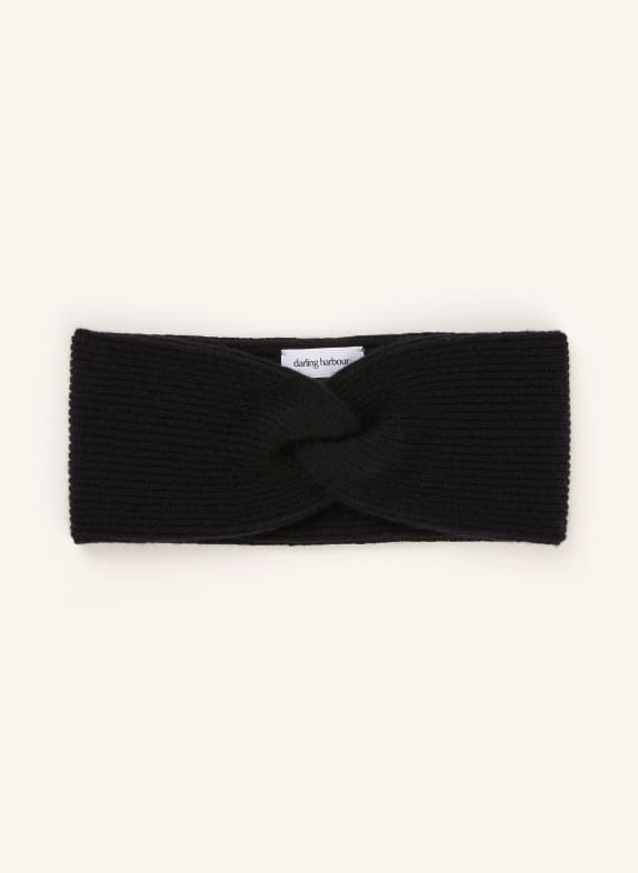 darling harbour Stirnband aus Cashmere BLACK