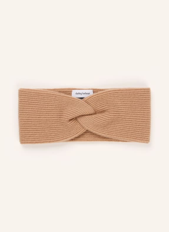 darling harbour Cashmere headband CAMEL
