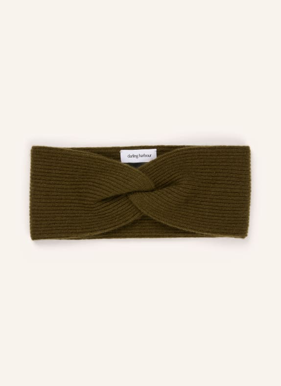 darling harbour Cashmere headband OLIVE